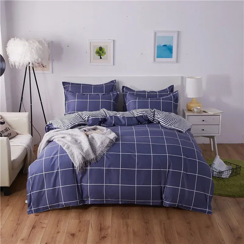 Housse de couette avec motif adorable pour adultes et enfants – Housse réversible (recto-verso) – Sans taies d'oreiller