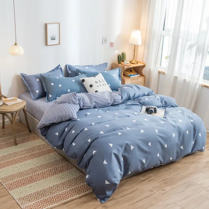 Housse de couette avec motif adorable pour adultes et enfants – Housse réversible (recto-verso) – Sans taies d'oreiller
