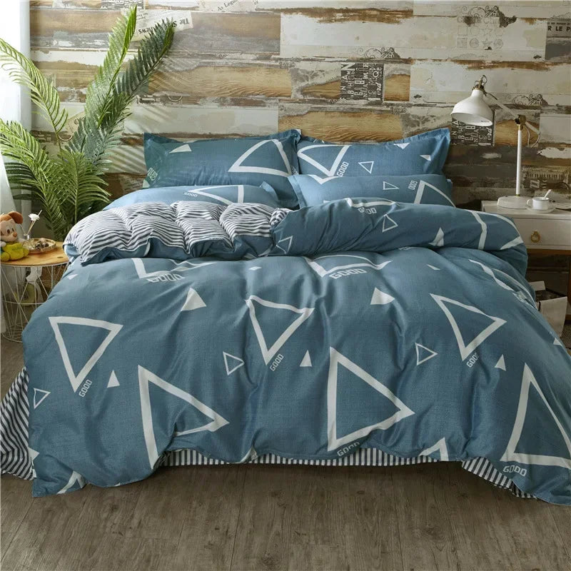 Housse de couette avec motif adorable pour adultes et enfants – Housse réversible (recto-verso) – Sans taies d'oreiller