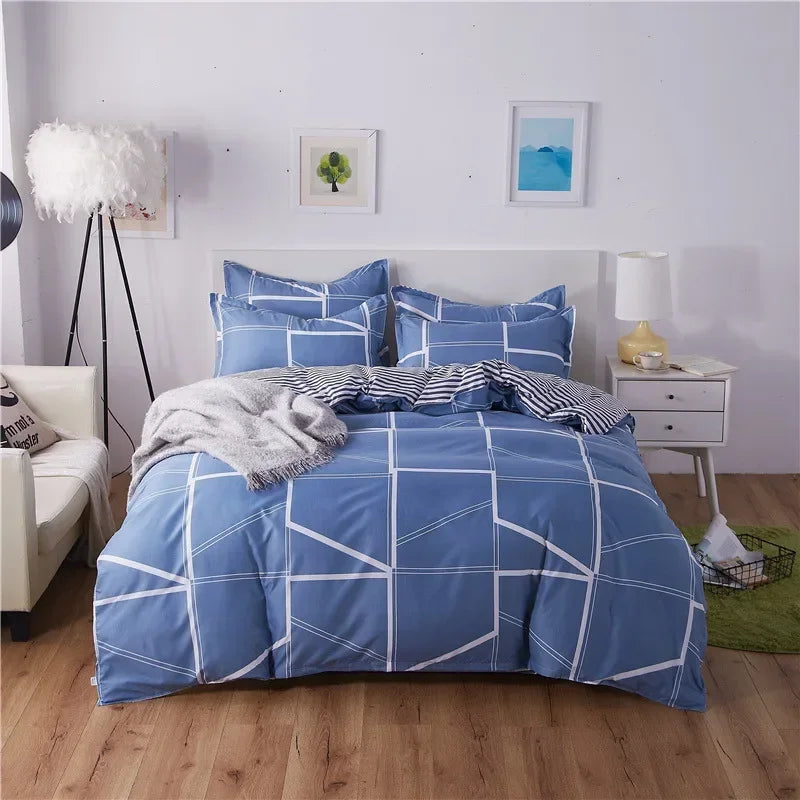 Housse de couette avec motif adorable pour adultes et enfants – Housse réversible (recto-verso) – Sans taies d'oreiller